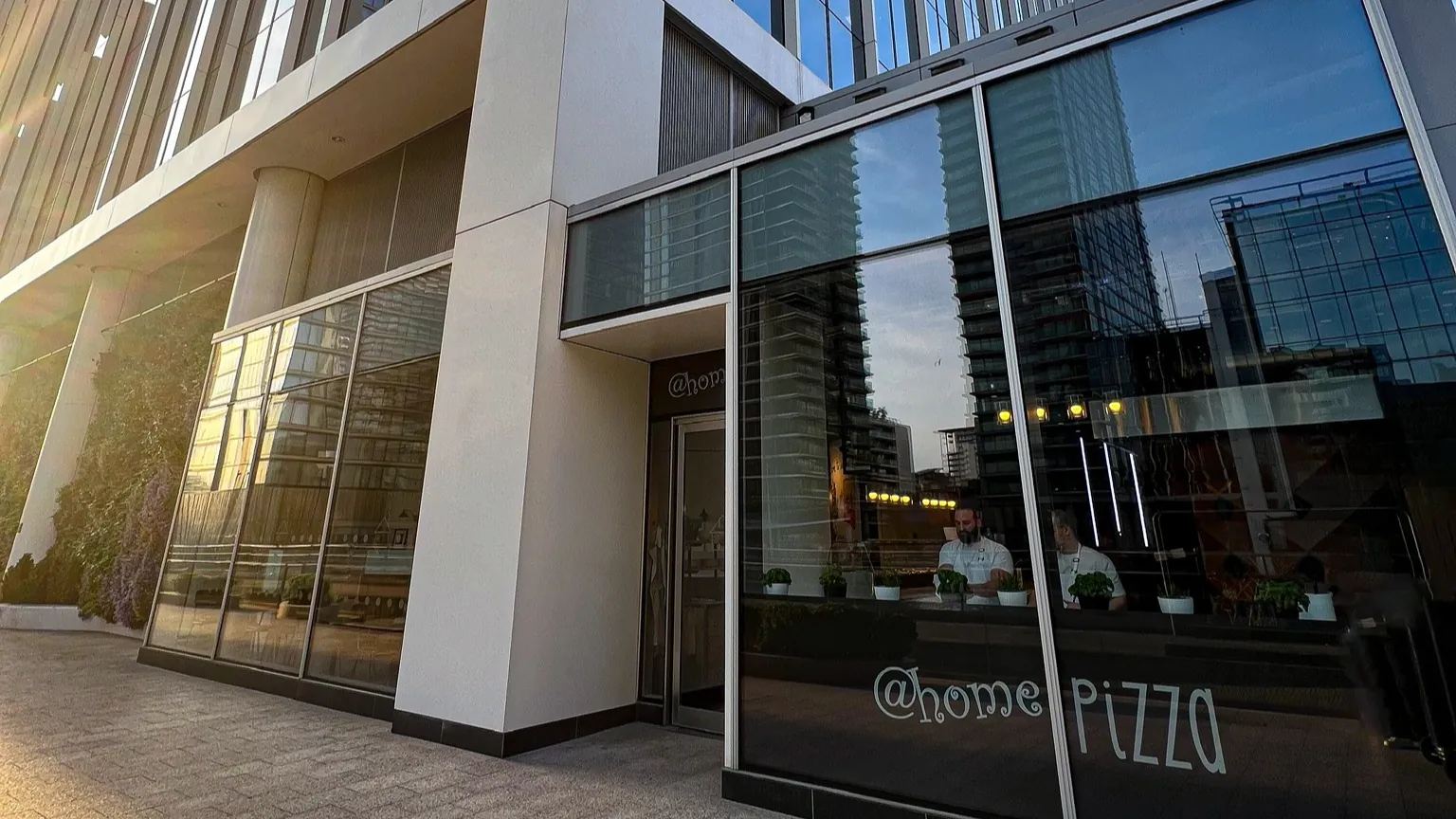 The @homepizza Canary Wharf pizzeria.