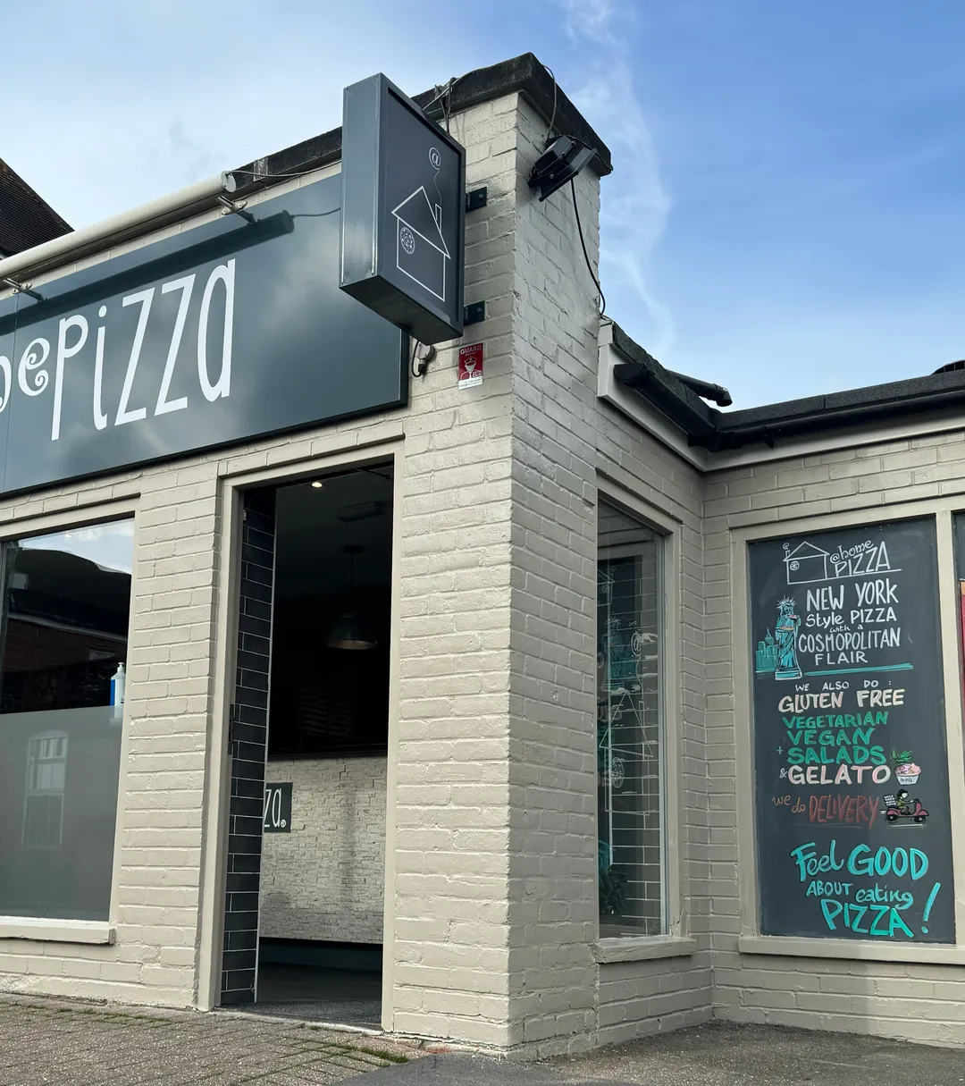The @homepizza shopfront on Packhorse Road, Gerrards Cross.
